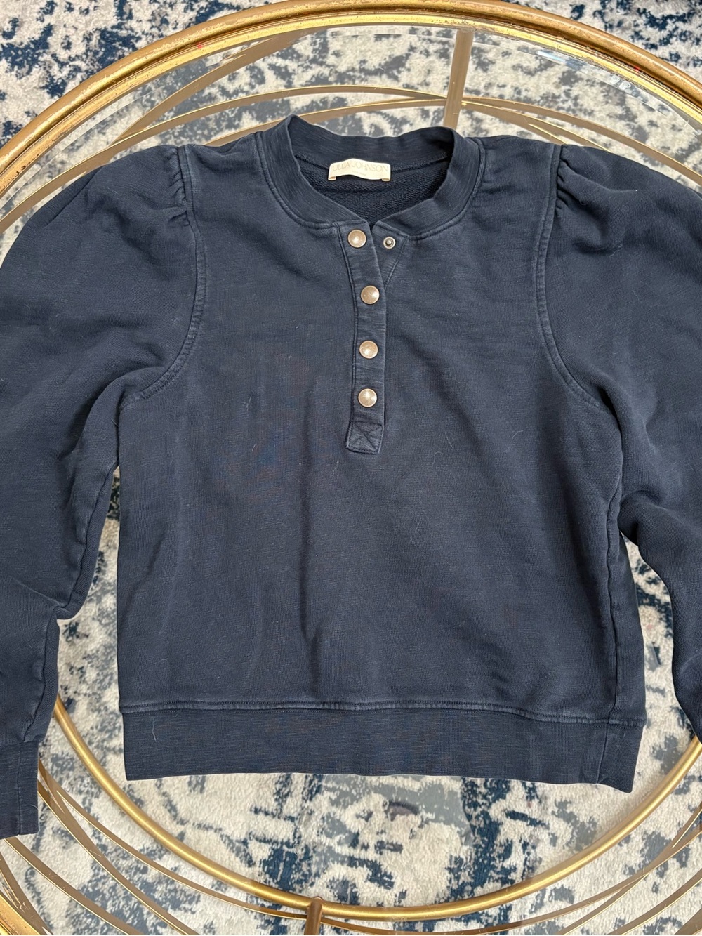 Ulla Johnson Navy Crewneck Sweatshirt